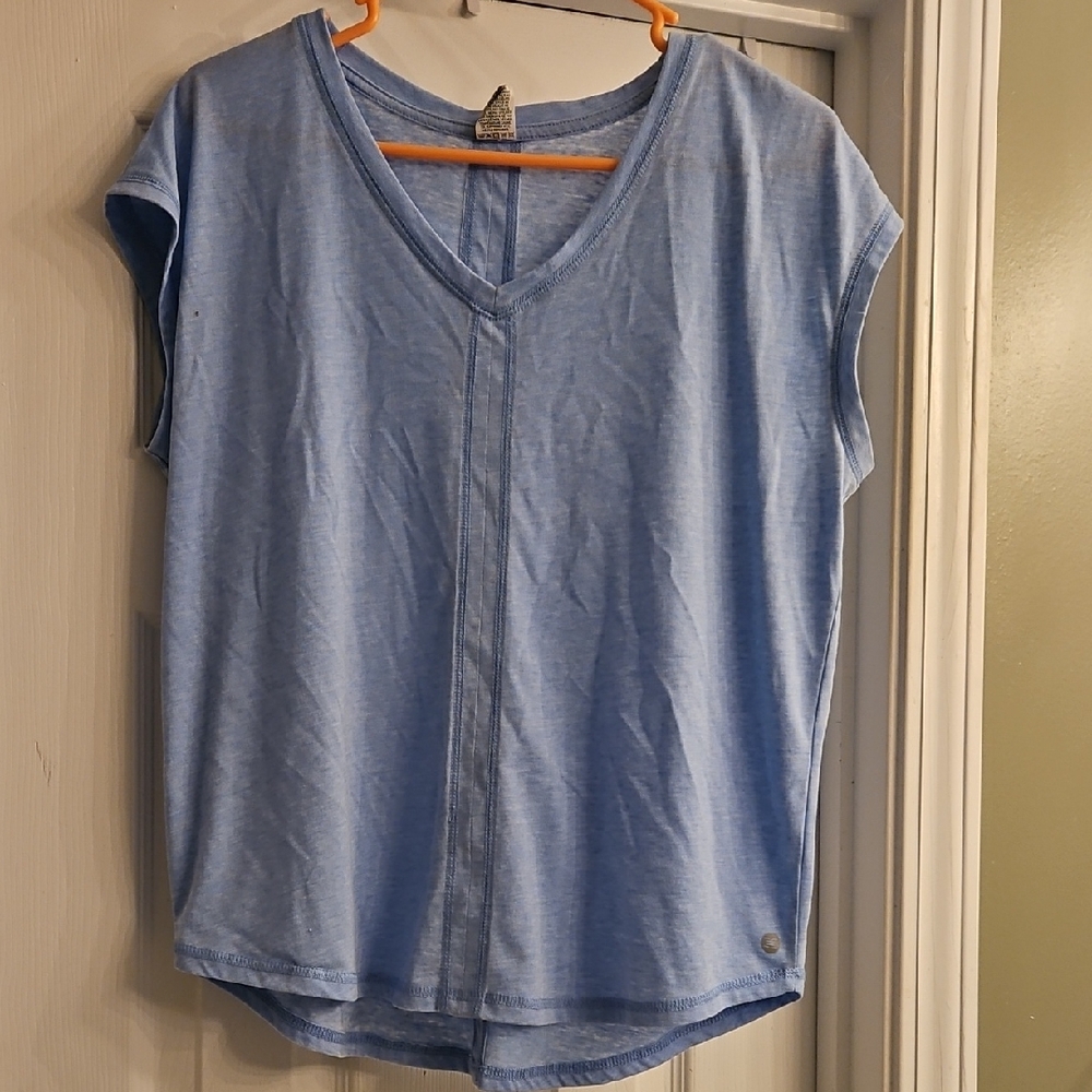 RBX Sky Blue V-Neck Short Sleeve Tee